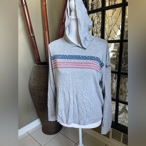 Girls Vineyard Vines Gray Hoodie XL 16